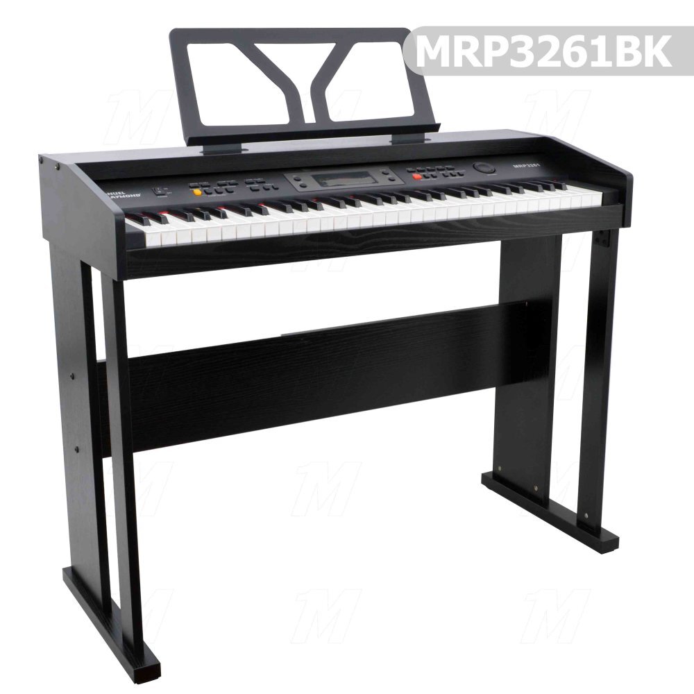 Dijital (Silent) Piyano Manuel Raymond 61 Tuş Siyah MRP3261BK